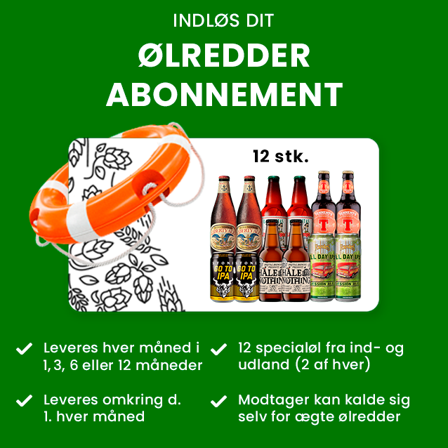 Indløs: Ølredder abonnement 12 stk.
