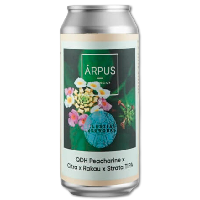 Ārpus x Celestial Beerworks - QDH Peacharine X Citra X Rakau X Stratra TIPA - 10% Triple IPA
