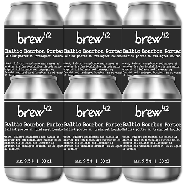 Brew42 - Baltic Bourbon Porter - Imperial Porter (6-Pack)