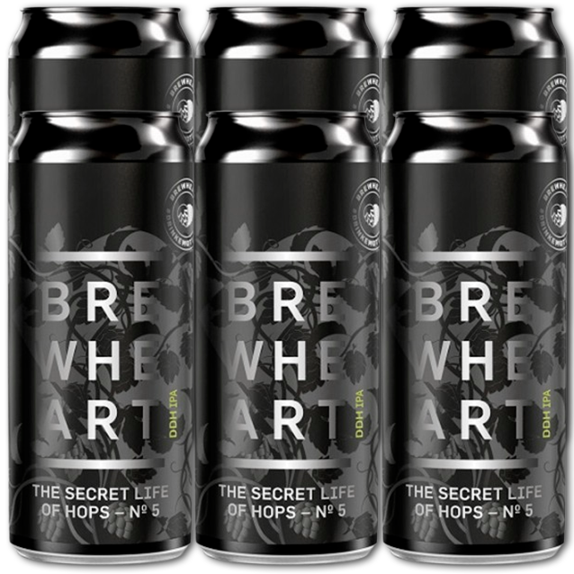 Brewheart - The Secret Life Of Hops No. 5 - New England IPA (6-Pack)