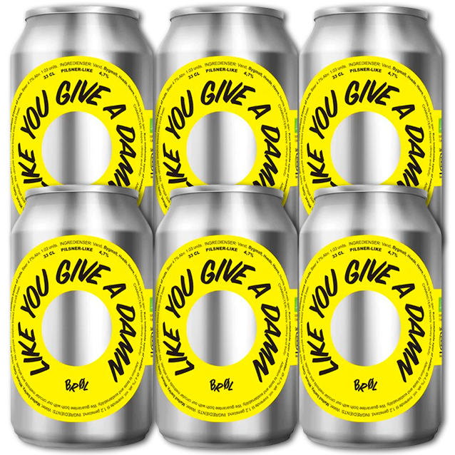 Brøl - Like You Give A Damn - American Lager (6-Pack)