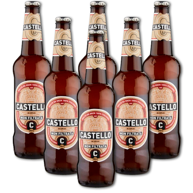 Birra Castello - Non Filtrata - Helles Lager (6-Pack)