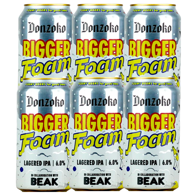 Donzoko x BEAK - Bigger Foam - 6% Cold IPA