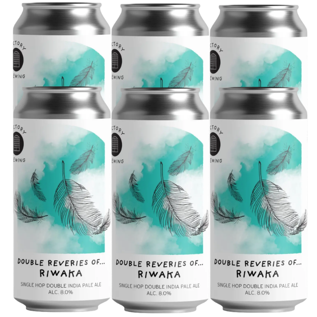 Factory Brewing - Double Reveries of… Riwaka - 8% Hazy Double IPA
