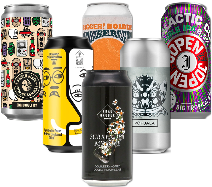 Double IPA Smagekasse (6 stk.)(Gns. 47,5 kr. pr. øl)