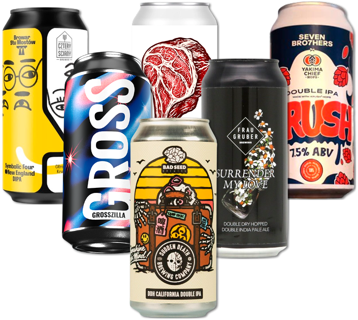 Double IPA Smagekasse (6 stk.)(Gns. 49 kr. pr. øl)