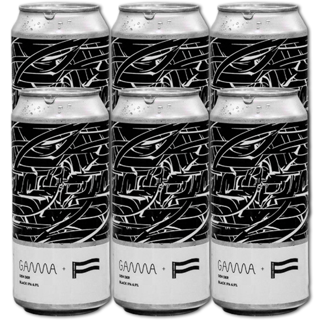 Gamma X Flying Couch - Den Der - Black IPA (Gns. 38 Kr. Pr. Øl - 6 Stk.)