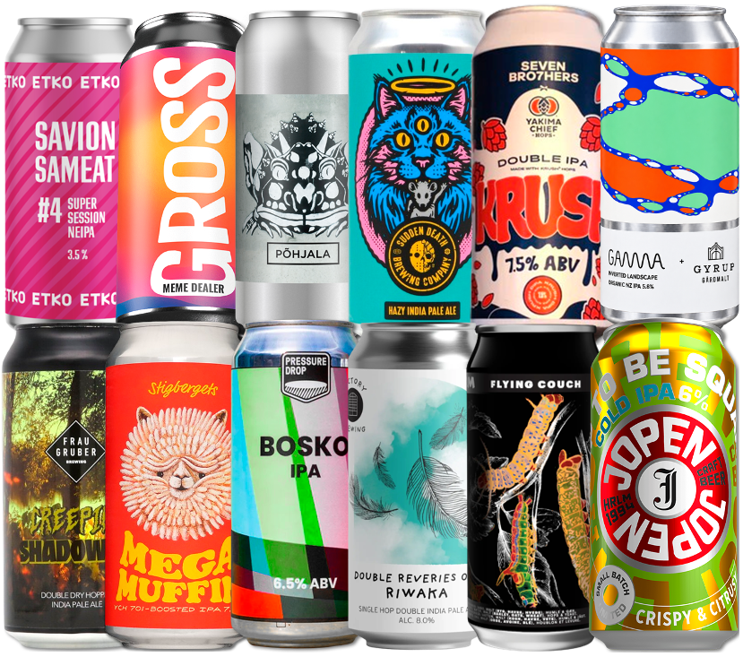 IPA Mix "Plus" Smagekasse (12 stk.) (Gns. 45,75 Kr. Pr. Øl)