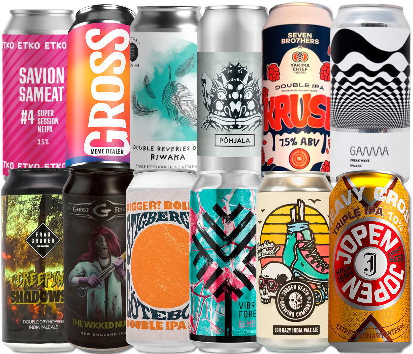 IPA Mix "Plus" Smagekasse (12 stk.) (Gns. 45,75 Kr. Pr. Øl)