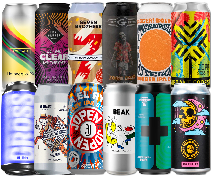 IPA Mix "Plus" Smagekasse (12 stk.) (Gns. 45,75 Kr. Pr. Øl)