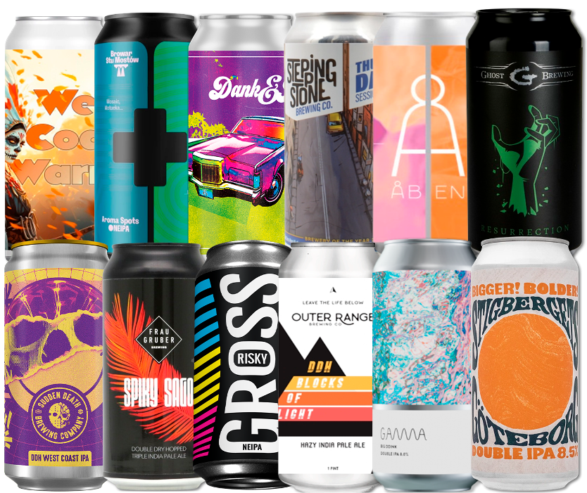 IPA Mix "Plus" Smagekasse (12 stk.) (Gns. 43,75 Kr. Pr. Øl)