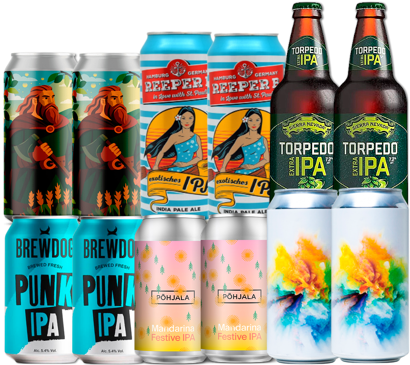 IPA Mix Smagekasse (12 stk.) (Gns. 21,5 kr. pr. øl)