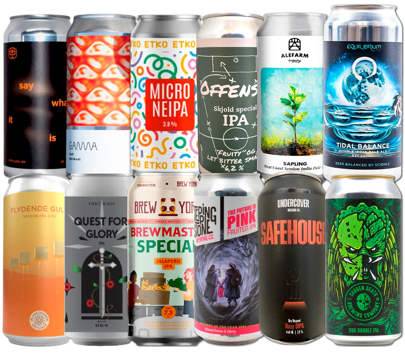 IPA Mix "Plus" Smagekasse (12 stk.) (Gns. 39,5 Kr. Pr. Øl)