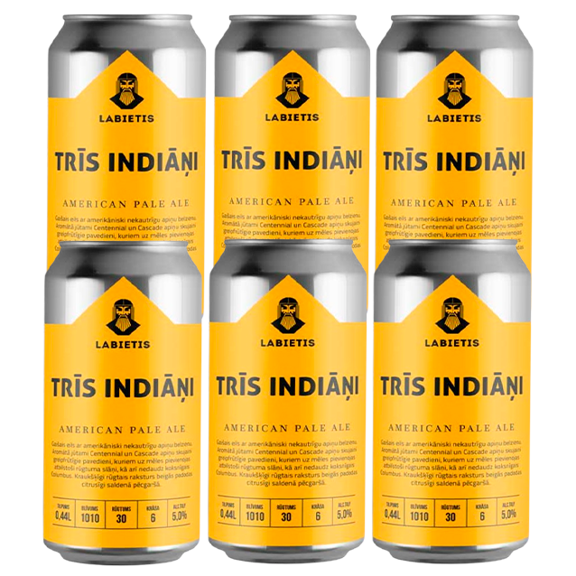 Labietis - Trīs indiāņi - 5% American Pale Ale
