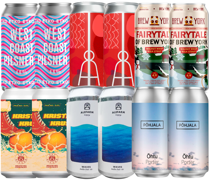 Månedens "Plus" Smagekasse (12 stk.) (Gns. 32,5 kr. pr. øl)