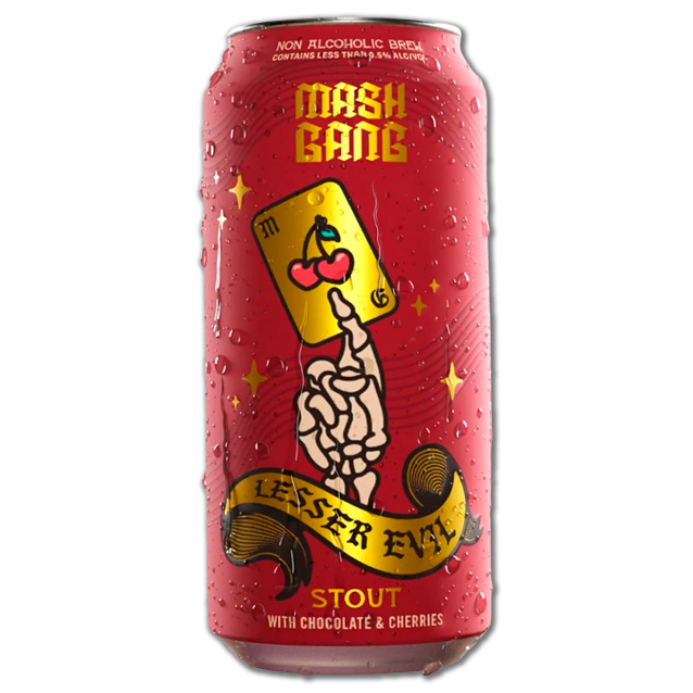Mash Gang - Lesser Evil - 0,5% Alkoholfri Chokolade/Cherry Stout