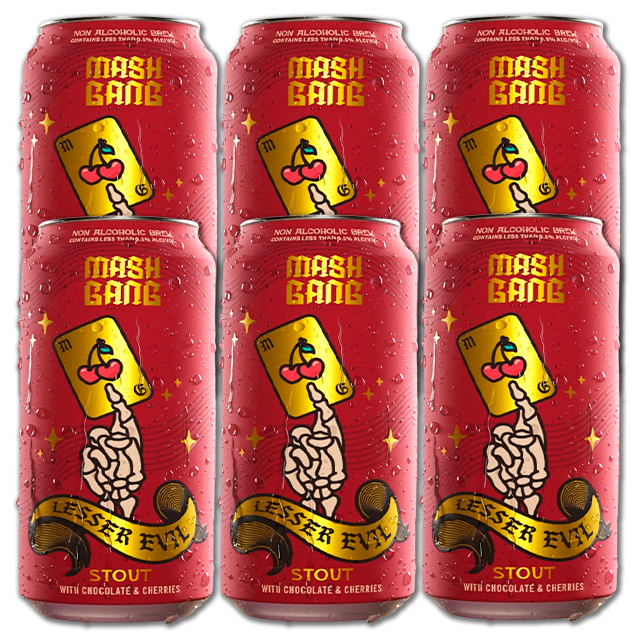 Mash Gang - Lesser Evil - 0,5% Alkoholfri Chokolade/Cherry Stout