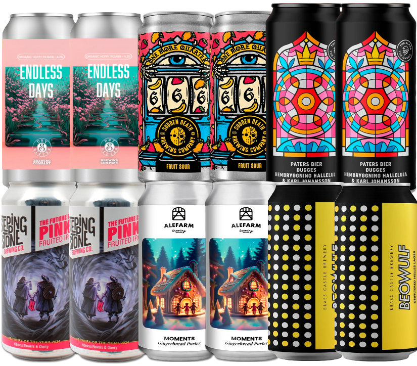 Månedens Ølredder "Plus" Smagekasse (12 stk.) (Gns. 32,5 kr. pr. øl)