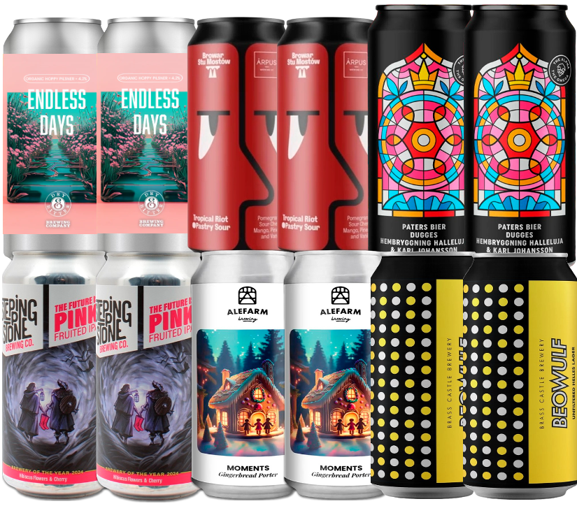 Månedens Ølredder "Plus" Smagekasse (12 stk.) (Gns. 31,5 kr. pr. øl)