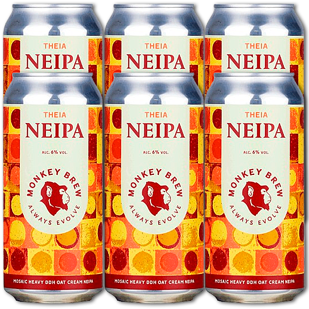 Monkey Brew - Theia - Oat Cream New England IPA (6-Pack)