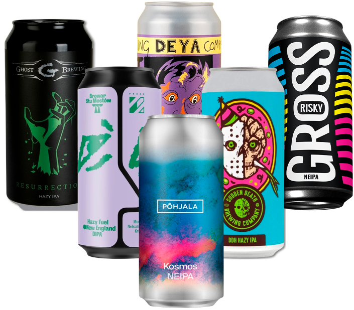 New England IPA Smagekasse (6 stk) (Gns. 43 Kr. Pr. Øl)