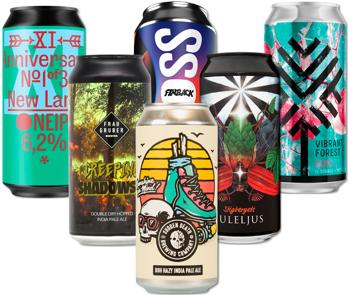 New England IPA Smagekasse (6 stk) (Gns. 41,5 Kr. Pr. Øl)