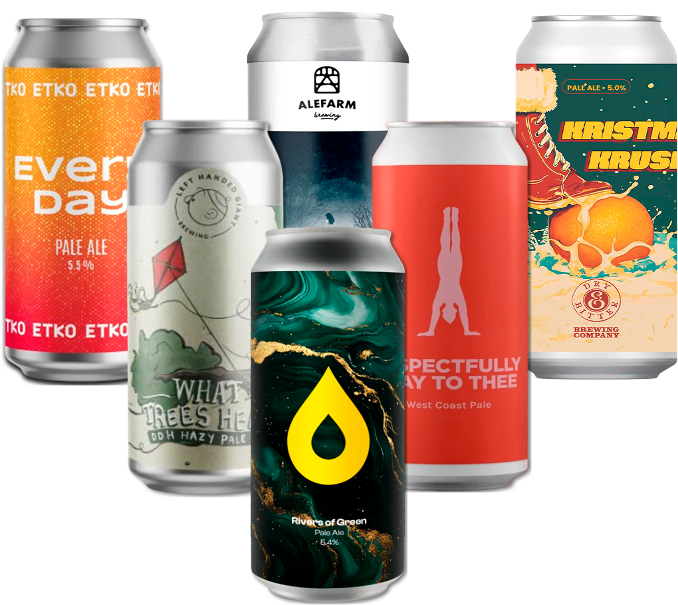 Pale Ale Smagekasse (6 stk.) (Gns. 37,5 Kr. Pr. Øl)