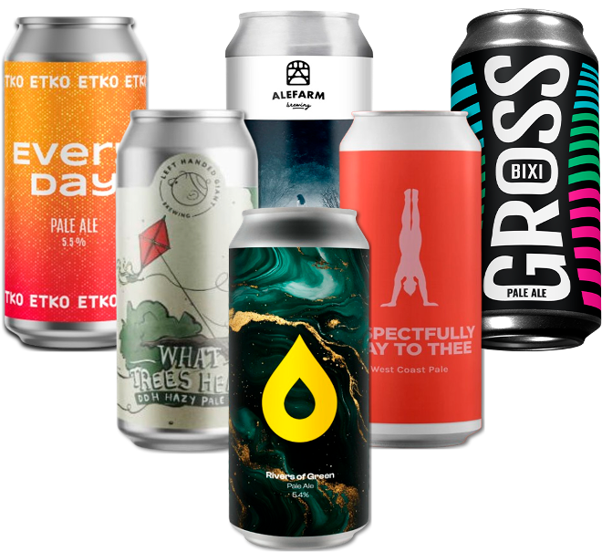 Pale Ale Smagekasse (6 stk.) (Gns. 37,5 Kr. Pr. Øl)