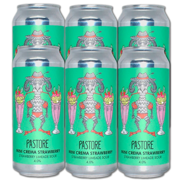 Pastore - Mini Crema Strawberry - 4% Smoothie Sour