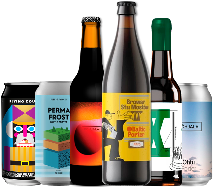 Porter Smagekasse (6 stk.)(Gns. 46,5 Kr. Pr. Øl)