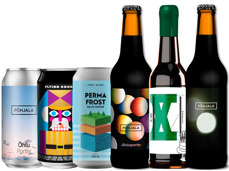 Porter Smagekasse (6 stk.)(Gns. 46,5 Kr. Pr. Øl)