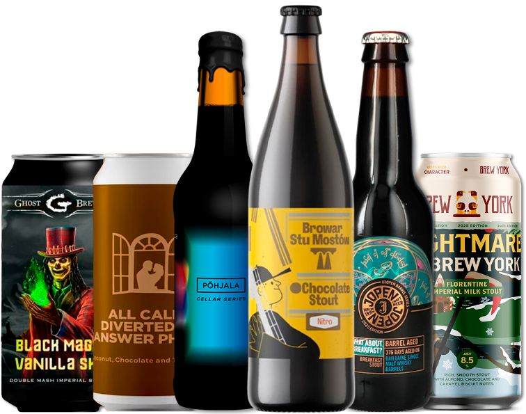 Stout Smagekasse (6 stk.)(Gns. 57,5 Kr. pr. øl)
