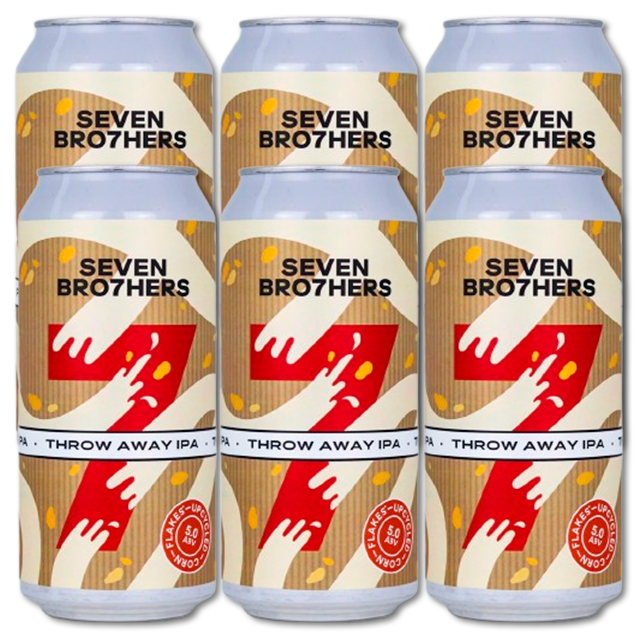 Seven Bro7hers - Throw Away IPA - 5% West Coast IPA