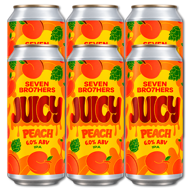 Seven Bro7hers - Juicy Peach IPA - 6% Fruited IPA