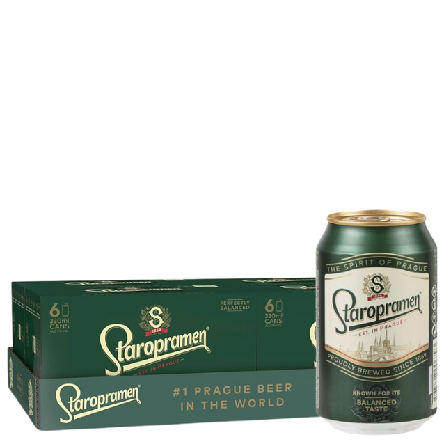 Staropramen - Premium - 5% Tjekkisk Pilsner (24 stk.)