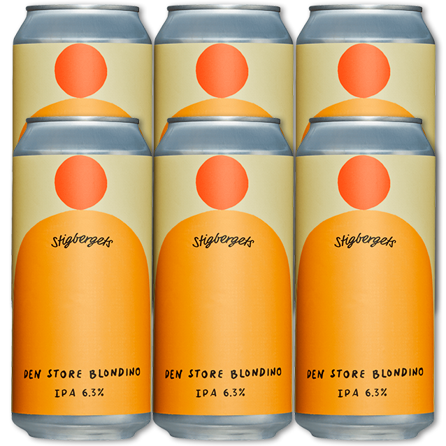 Stigbergets - Den Store Blondino - New England IPA (Gns. 27,5 Kr. Pr. Øl - 6 Stk.)