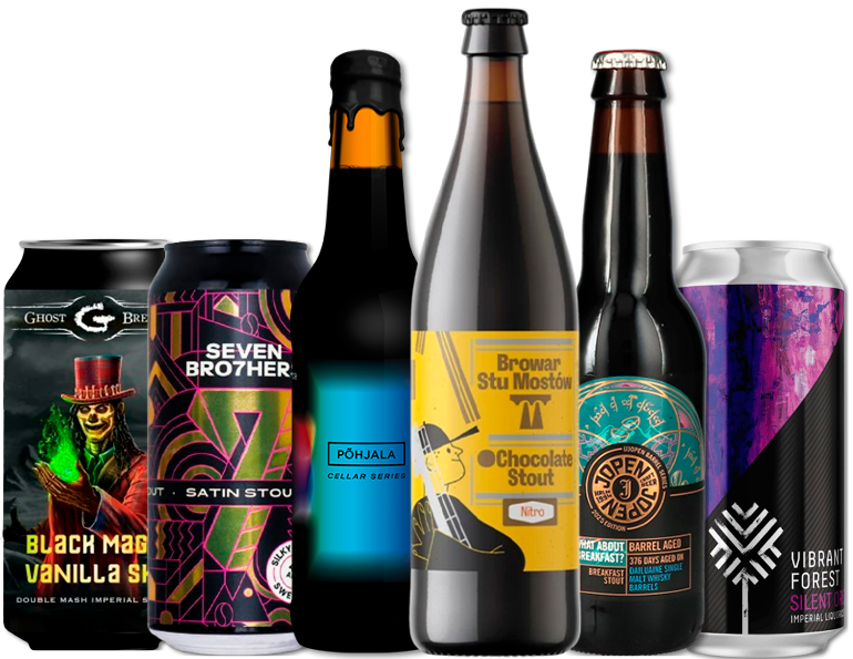 Stout Smagekasse (6 stk.)(Gns. 53 Kr. pr. øl)