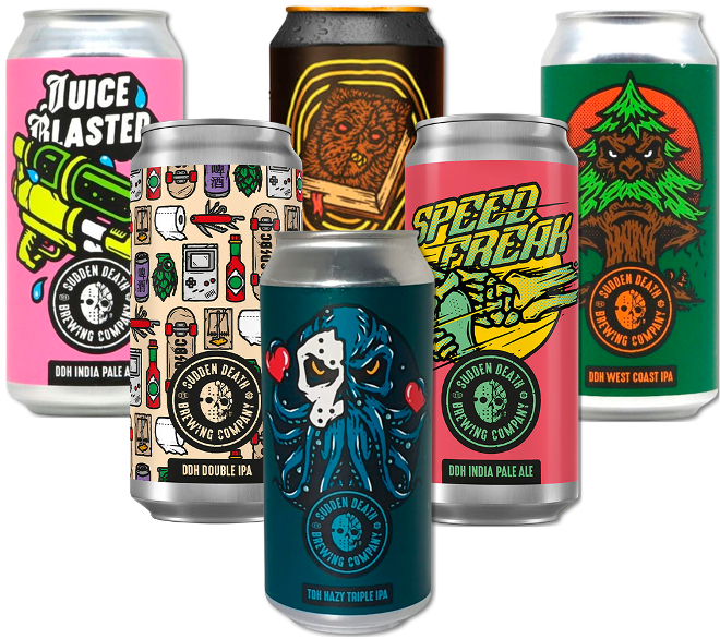 Sudden Death Smagekasse (6 stk.)(Gns. 44,75 kr. pr. øl)