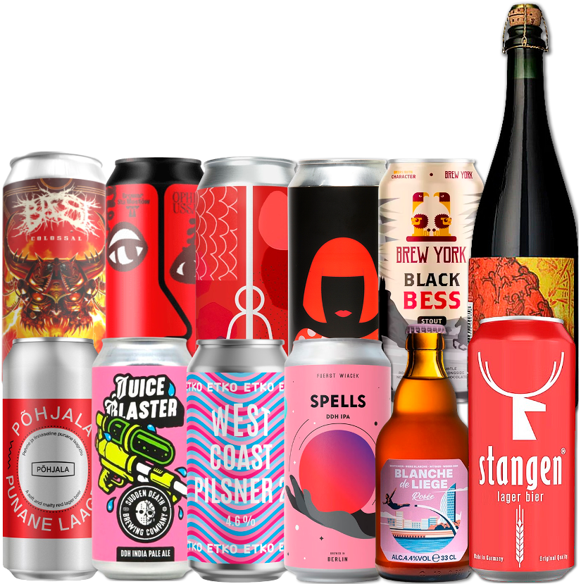 Valentines Smagekasse (12 stk.)(Gns. 35,5 kr. pr. øl)