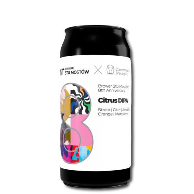 Browar Stu Mostow X Commonwealth - 8th Anniversary Citrus DIPA - Double IPA