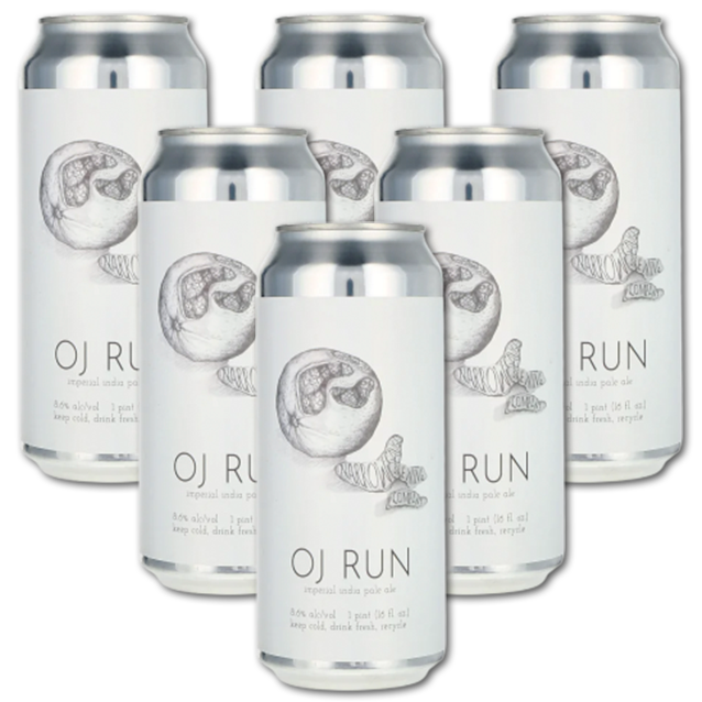 Narrow Gauge - OJ Run - American Hazy Double IPA - 6-Pack