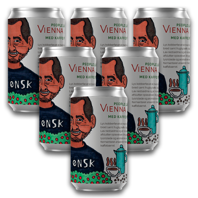 People Like Us X ØNSK - Silvios Vienna Lager - Vienna Lager M. Kaffe - 6-Pack