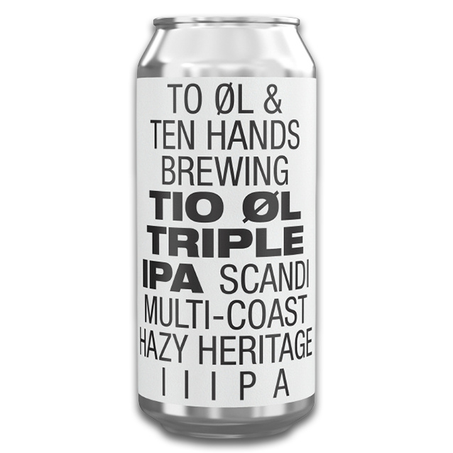 To Øl x Ten Hands - Tio Øl - Multi-Coast Triple IPA