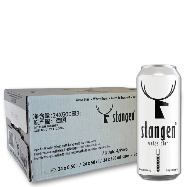 Stangen - Weiss Bier - 4,9% Hefeweizen (24 stk.)