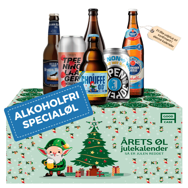 Årets Alkoholfri Øl Julekalender 2026 (24 stk. inkl. fragt)(Forudbestilling)
