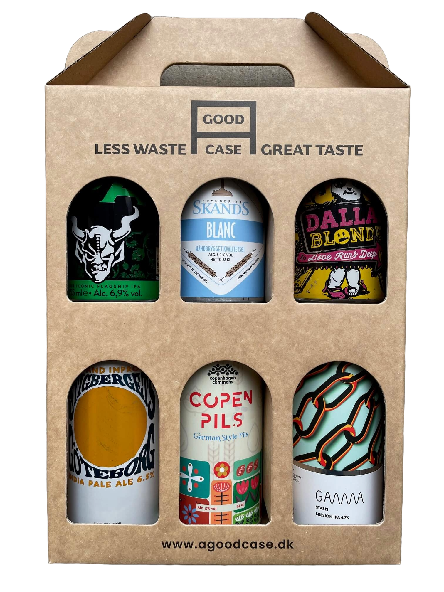 Værtsgave #1 (6 stk.) (Indhold: Pils, IPA, Hvede m.m.)
