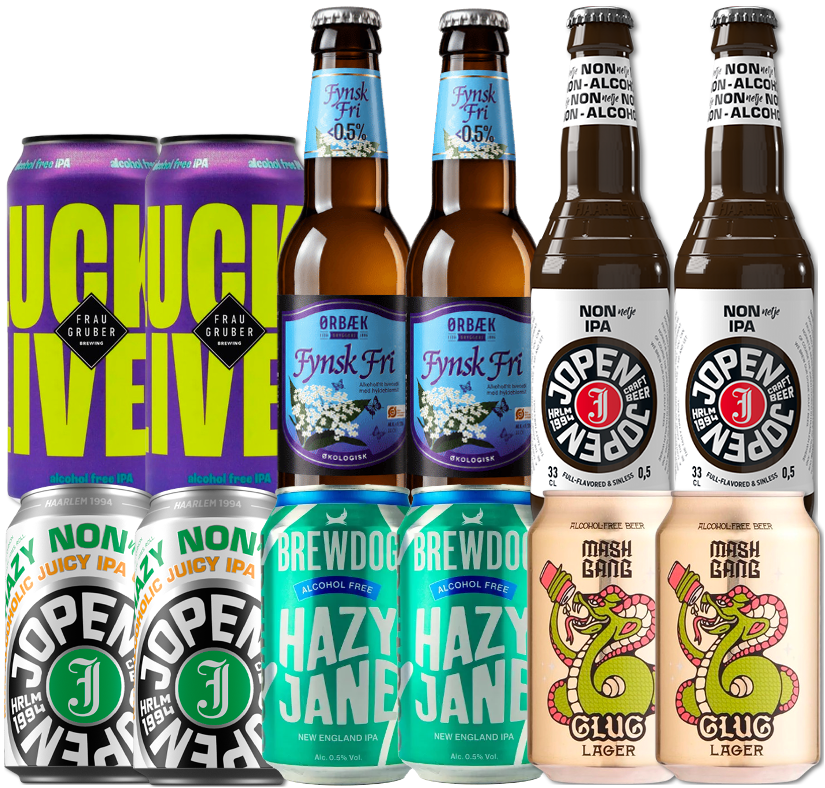 Alkoholfri Smagekasse (12 stk.)(Gns. 18,75 kr. pr. øl)