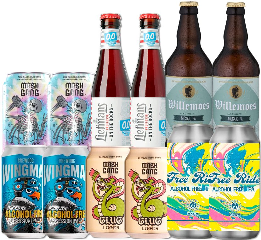 Alkoholfri Smagekasse (12 stk.)(Gns. 18,75 kr. pr. øl)