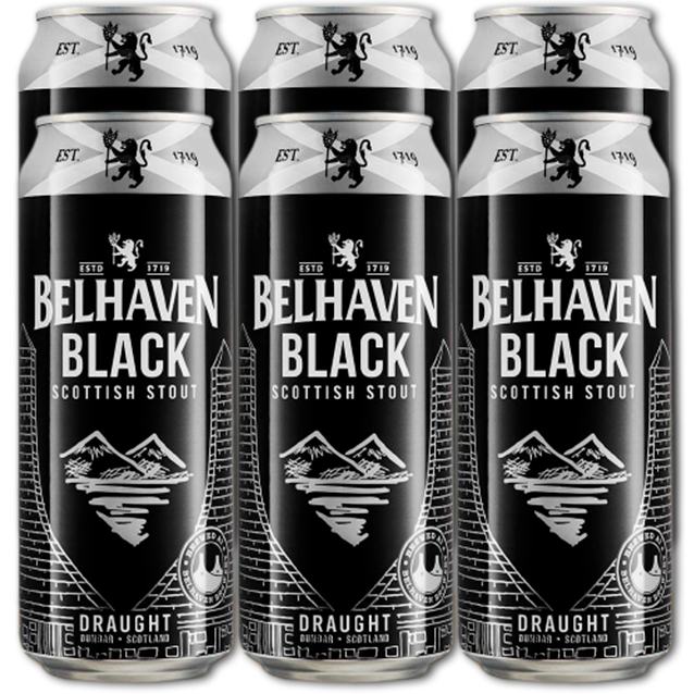 Belhaven - Black Scottish Stout - Irish Dry Stout (6-Pack)