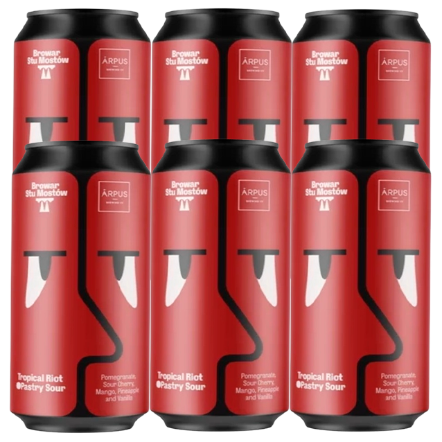 Browar Stu Mostow x Arpus - Tropical Riot - 4,2% Pastry Sour